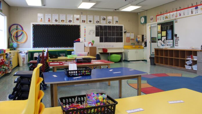 Photo of a classroom space with many different activities by Ryley McCormack