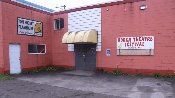 The entrance to the Prince Rupert Harbour Theatre Society.