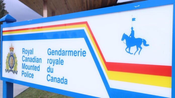 RCMP signage in front of a detachment