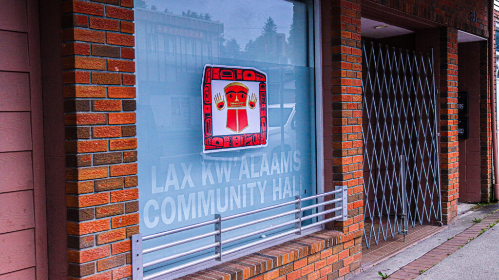 The Lax Kw'alaams community hall in Prince Rupert