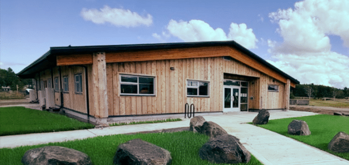 Photo of the new Masset Library from virl.bc.ca